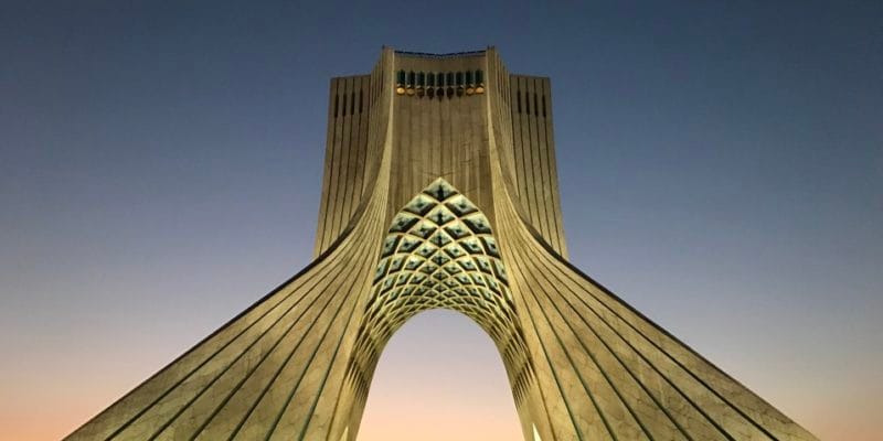 Tehran at sunset