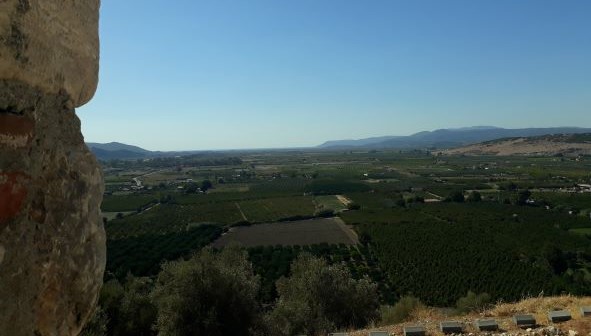 view from Seljuk castle looking West