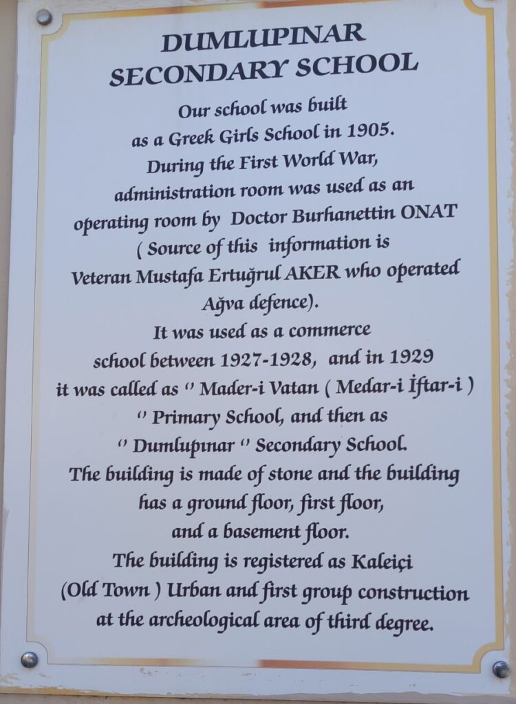1905 Greek School found in Kaleici, Antalya