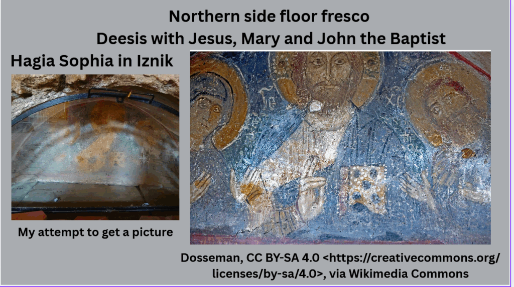 Deesis in the Iznik Hagia Sophia, floor fresco