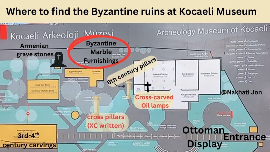 Byzantine ruins at the Kocaeli Archeology Museum